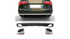 Diffuser Audi A6 C7 Rear with Pipes
