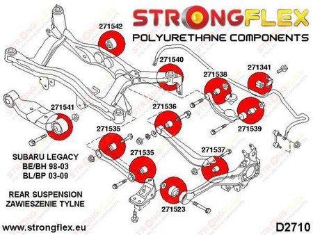 Full rear suspension bush kit