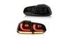 Lampy Volkswagen Golf VI Tył Dynamic LED Smoke