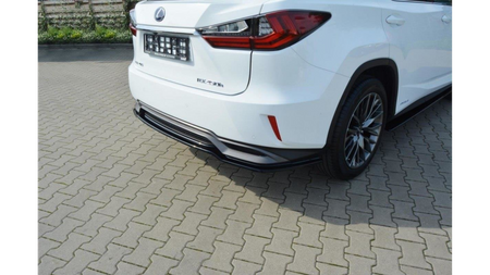 Splitter Lexus RX IV H Tył Środkowy Bez Dyfuzora Gloss Black