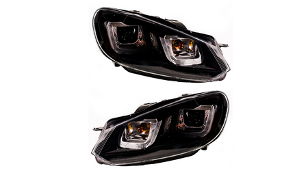 Lights Volkswagen Golf VI Front DRL Black