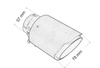 Exhaust Tip 80mm enter 57mm Carbon Matte