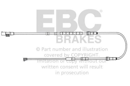 EFA144 - Czujnik zużycia klocków hamulcowych EBC Brakes BMW | Z4 (E89) | BMW | Z4