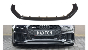 Splitter Audi RS3 8V Facelift Sportback przód v.2 Gloss Black