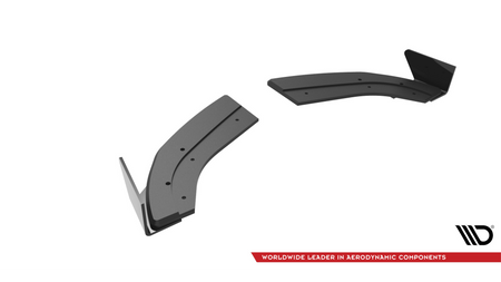 Splitter Ford Fiesta VI ST Rear Side Street Pro Black-Red + Gloss Flaps