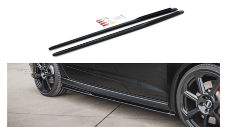 Diffuser Audi RS3 8V Facelift Sportback Side Skirts v.2 Gloss Black