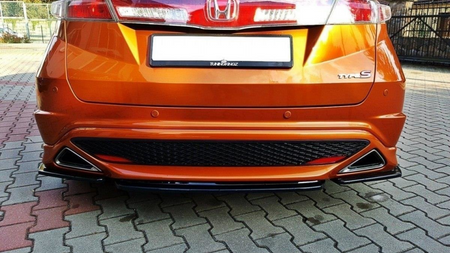 Splitter Honda Civic VIII Type-S R Rear Central without Diffuser Gloss Black