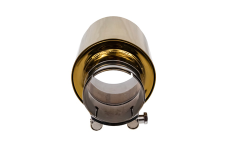 Exhaust Tip 114mm enter 67mm Gold Silver