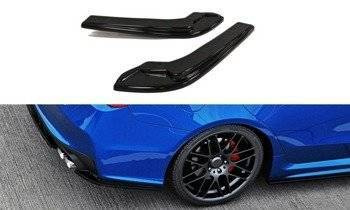 REAR SIDE SPLITTERS SUBARU WRX STI - Gloss Black