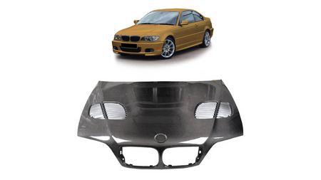 Maska BMW 3 E46 Facelift z Wlotem Carbon