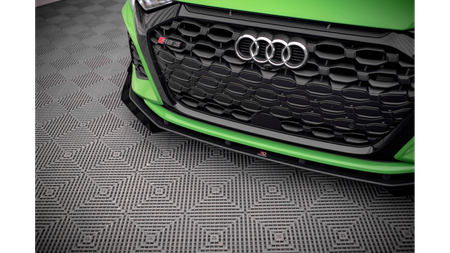 Splitter Audi RS3 8Y Przód Pro v.1 + flaps Black