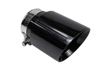 Exhaust Tip 101mm enter 76mm Gloss Black