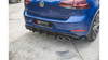 Diffuser Volkswagen Golf 7 Facelift R Rear Racing Durability Black-Red