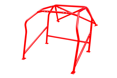 Bolt-in Roll Cage BMW 3 E46 Coupe Sedan Compact Red