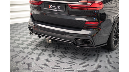 Splitter BMW X7 G07 M-Pack Tył Środkowy z Dyfuzorem Gloss Black