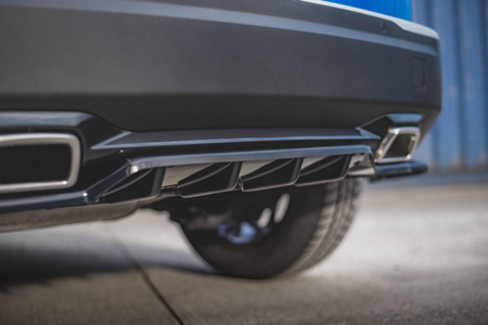 Splitter Peugeot 2008 II - Tył Środkowy z Dyfuzorem Gloss Black