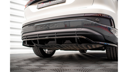 Splitter Audi Q4 e-tron Rear Central with Diffuser Gloss Black