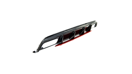 Diffuser Mercedes-Benz A W176 Facelift Rear Gloss Black + Red