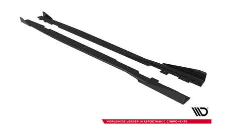 Dokładka Ford Focus ST Mk3 Facelift Progi Street Pro Black-Red + Gloss Flaps