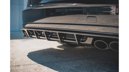 Dokładka Audi S8 D4 Facelift Zderzak Tył Gloss Black