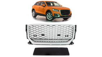 Grill Audi Q2 Silver & Gloss Black