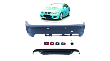 Bumper BMW 3 E46 Rear with Diffuser