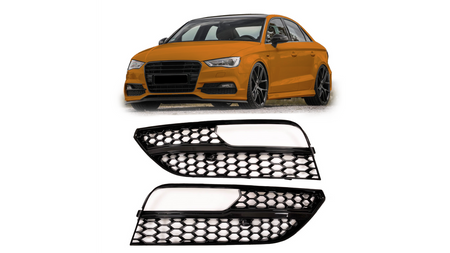Fog Light Covers Audi A3 8V Gloss Black