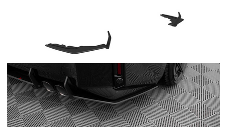 Splitter BMW 2 G87 M-Pack Rear Side Street Pro v.1 Black