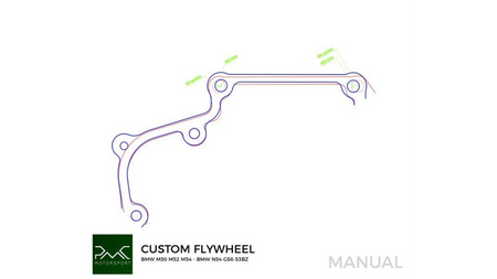 Koło zamachowe BMW M50 S50 M52 S52 M54 S54 - BMW N54 - 240mm / 9.45" 5700g / 12,9lb