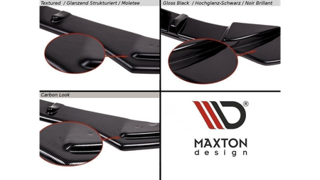 Splitter Audi A3 8V Facelift Tył Gloss Black