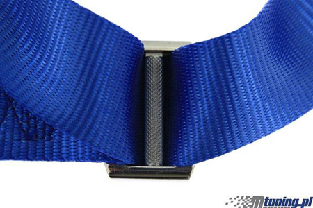 Racing seat belts 4p 3" Blue - Pro Sport