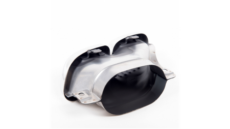 Exhaust Tail Pipes Chrome suitable for MERCEDES C-Class (W205) Sedan (S205) T-Model (A205) Convertible (C205) Coupe Facelift 2019-2021