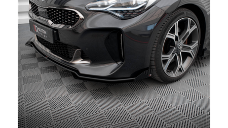 Splitter Kia Stinger I GT GT-Line Przód Pro + flaps Black