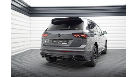 Splitter Volkswagen Tiguan II Facelift R Rear Central with Diffuser