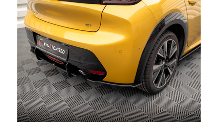 Splitter Peugeot 208 GT II Tył Boczne Street Pro Black-Red
