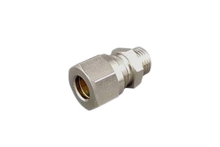 Brass Fitting for hardline 10mm - 1/4" external