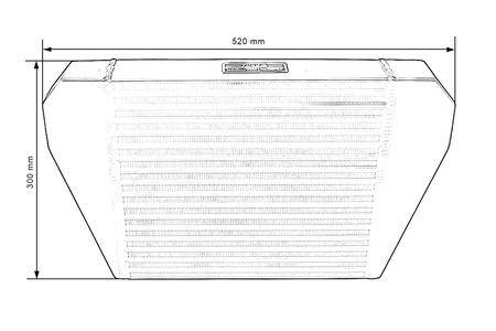TurboWorks Intercooler 350x300x76 backward