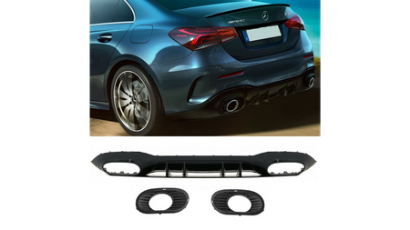 Diffuser Mercedes-Benz A V177 Rear Gloss Black