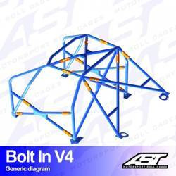 Roll Cage VW Scirocco (Mk3) 3-doors Hatchback BOLT IN V4