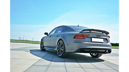 Splitter Audi RS7 Facelift Tył Środkowy Gloss Black