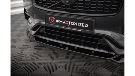 Splitter Volvo XC90 R-Design II Facelift Front v.1 Gloss Black