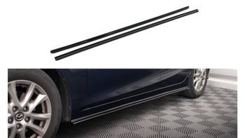 Diffuser Mazda 3 III Facelift Side Skirts Gloss Black