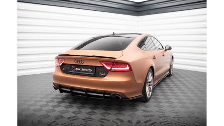 Diffuser Audi A7 C7 Rear Street Pro Black-Red