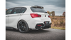 Splitter BMW 1 F20 M140i Rear Side Racing Durability v.3 Black + Gloss Flaps