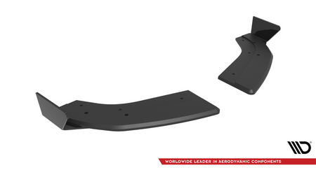 Splitter Ford Fiesta VI ST Rear Side Street Pro Black-Red + Gloss Flaps