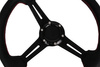Steering wheel Pro 350mm offset:40mm Leather Black