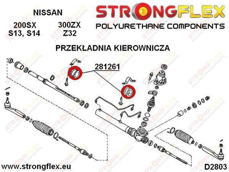 Steering rack mount bush