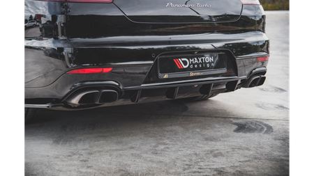 Diffuser Porsche Panamera Turbo 970 Facelift Rear Valance Gloss Black