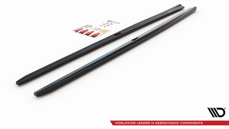 Diffuser Audi A3 8V Facelift S-Line Side Skirts v.2 Gloss Black