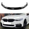 Diffuser BMW 5 G30 Front Bumper M sport Gloss Black